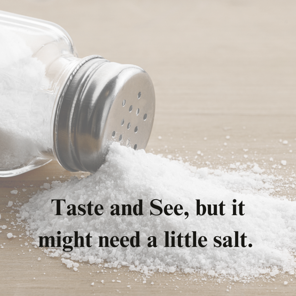 taste and see